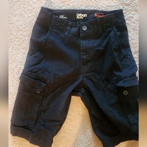 Black Cargo Shorts